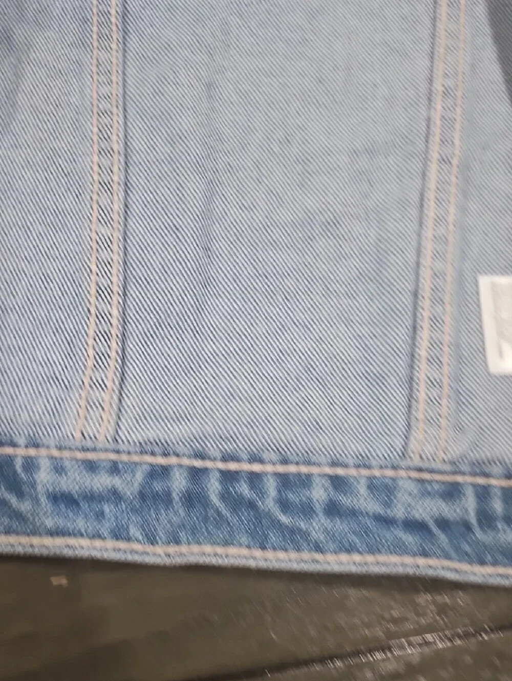 Old Navy Girls Light Blue Denim Jacket with Heart Pockets